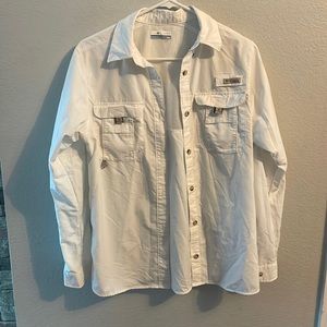 Columbia PFG Women’s Bahama Fishing Sun Shirt sz Small white